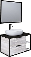 Grossman Мебель для ванной Лофт 90 GR-3015 подвесная шанико/черный